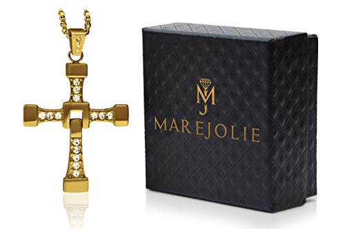 Vin Diesel collar de Fast and Furious con Dominic Toretto cruz hecho de acero inoxidable Marejolie©