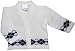 Baby Boys Cardigan Three Colour Styles Argyll Diamond Pattern 0-3m 3-6m 6-9m (0-3 Months, white with navy)
