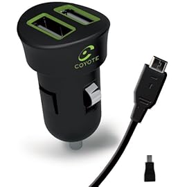 Accessoire Coyote : Chargeur allume-cigare double USB