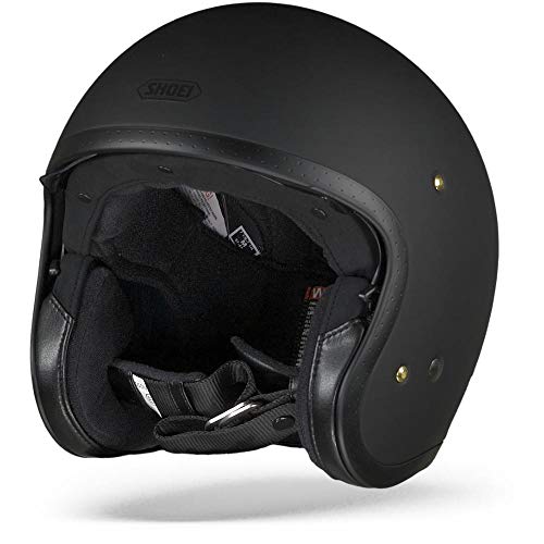 SHOEI J-O MT Black Casco Moto Custom Nero Opaco