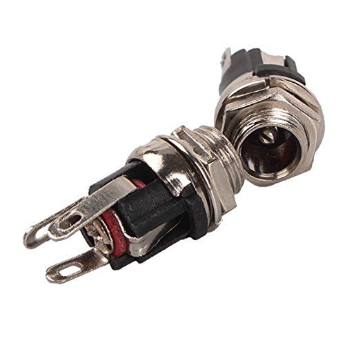 Hrph 10pcs DC Netzsteckdose Weibliche Ladegerät Power Socket 3 Pin DIP DC-025M Pin 5,5 mm x 2,1 mm - 5