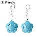 2 Pack Blue 120dB SOS Emergency Personal Alarm Keychain Safety Alarms Rape Attack for Students/Women/Kids/Girls/Superior/Elderly Self Defense Electronic Device Bag Decoration RS.2879.00
