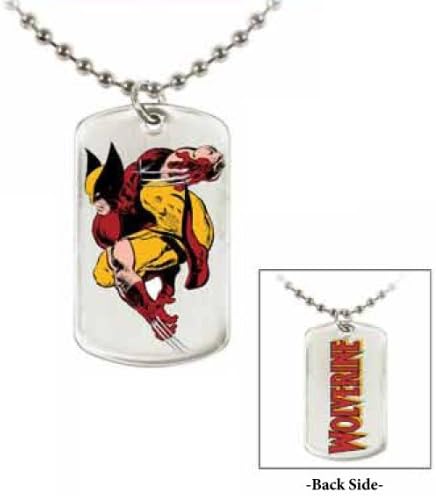 Jewel M Wolverine "Crouch" Double-Sided Dog Tag