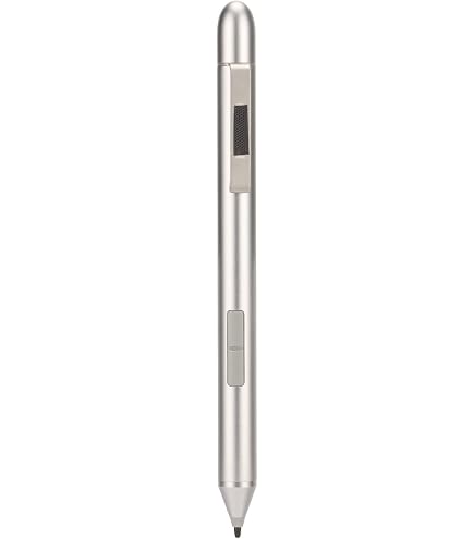 1MR94AA Stift Für HP Laptops – Kompatibel Mit Envy X360, Pavilion X360, Spectre X360, Inkl. 2 Ersatzspitzen (Silber)
