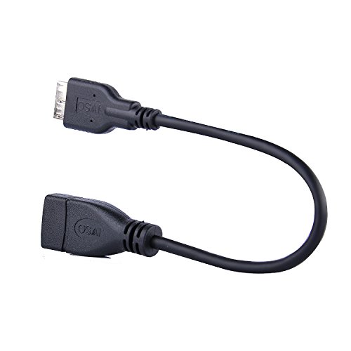 IVSO® Mikro USB 3.0 Host OTG Kabel/Adapter für Samsung Galaxy Note Pro 12.2/Galaxy Tab Pro 12.2 Tablet PC/Asus T100CHI Tablet, Samsung Galaxy Note 4 etc, Schwarz - 3