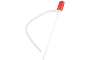 HUGWAIT Pompe Manuelle Eau, Pompe Manuelle à Siphon avec Tuyau, Pompe Transfert Carburant et d'Eau, Pompe Essence pour Diesel, Solvants et Produits Chimiques, Pompe a Eau Manuelle à Main Robuste et Portable
