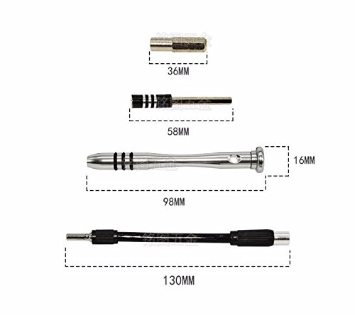 Schraubendreher Set,Drillpro 54-teilig Magnetische Präzisions Schraubendreher Reparatur Werkzeug set,Torque, Schlitz, Kreuzschlitz für elektronische Kleingeräte Handy Tablet PC Laptop Uhr Kamera Brill - 4