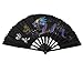 Produktbild Großer Ying-Yang-Drache schwarz Holz & Baumwolle Chinesische Japanische Orientalische Burlesque Dancing Fancy Kleid Jane, dekorative Hand Fan 33 cm – Versand aus London von Catz