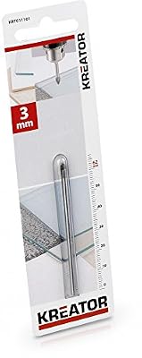 Kreator krt011101 Foret pour carrelage et verre & miroir Ø3 mm x longueur 62 mm