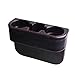 Produktbild ATpart Auto Aufbewahrungsbox Autositz Naht Wedge Becherhalter Essen Trinken Flasche In-auto Sitz Gap Leder Halterung Stehen Aufbewahrungsbox Organizer(Schwarz)