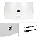 Abody SUN9S 24W Power by USB/Power Bank/Electricity Nail lamp LED/ UV Lightweight 99S timer Nail Dryer for Shellac and Others Gel ,Salon Tools for Fingernail & Toenail