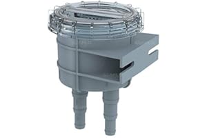 LIGHTEU®, Seaflo Filtro per presa d'aria per acqua di raffreddamento cruda per acqua marina e barca - Adatto per tubi flessibili da 1 ", 1,25" e 1,5" SF-SWF001