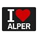 Produktbild Mousepad Classic I Love Alper schwarz