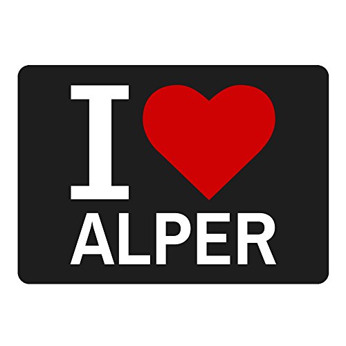 Preisvergleich Produktbild Mousepad Classic I Love Alper schwarz