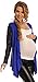 Happy Mama Women's Maternity Waterfall Cardigan Shrug Jacket Blazer Wetlook 098p (Royal Blue, 16/18)
