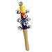 Homgaty New Lovely Kid Handle Wooden Bell Stick Shaker Rattle Toy Sleigh 10 Bells