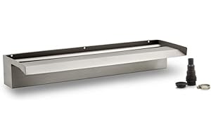 OASE 70772 Waterfall XL 60 - robuster Wasserfall in 60 cm Breite mit Unterbau aus Edelstahl, Wasserfallschütte für die Montage an Wänden und Mauern