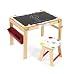 Produktbild Janod J09609 Splash 2In1 Convertible Desk 2in1 Schreibtisch Holz (Wandelbar Als Tafel) mit Zubehör, mehrfarbig
