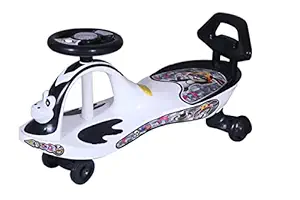 Webby Free Wheel Panda Magic Car Toy with Back Rest for Kids