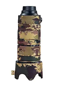 CAMOCOAT Lens Cover for AF-S NIKKOR 70-200mm f/2.8 FL ED | Water Resistant & All Terrain Protection | Mottled Wood Green