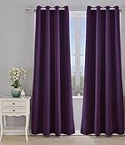 cortina morada REDUCCIÓN DE CALOR Y FRÍO; Las cortinas modelo Mary, crea una barrera aislante contra el calor y el frío, manteniendo la habitación más fresca en verano y cálida en invierno.