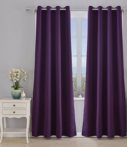 Cortina opaca 2 piezas térmica aislante blackout cortinas para salón