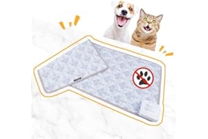 DOGNESS Électronique Tapis Anti Chat, 60 "x15 Tapis Répulsif pour Chats, Tapis d'entraînement Électronique pour Empêcher Les Chiens et Les Chats de s'approcher du Canapé, du Lit