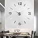 Produktbild Quartz Decorative Wall Clock for Living Room & Home & Office Battery Operated,Wall Clock, Nordic Wall Sticker, Quartz Clock, Silver