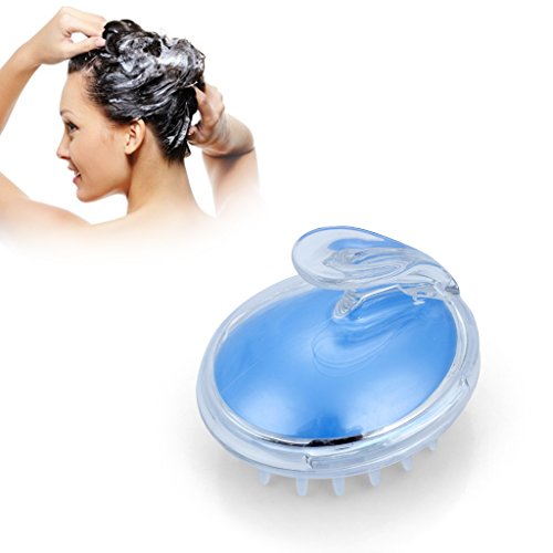 ETGtek(TM) 2ST Kopf Kopfhaut Körper Massagemassager Bürsten-Kamm Reinigungsbad Badezimmer Bade Werkzeuge (blau) Relax - 5