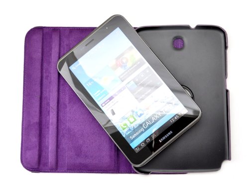 Farbe: lila / violett, 360° drehbar Schutztasche Samsung Note 8.0 (N5100) 8Zoll Tasche Schutzhülle Hülle - 5