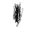 Mytoptrendz® Big Pack Of 100 Black Long U Shape Pins Kirby Hair Pin Grips Bun Pin (U shape pin black wavy 2.5")