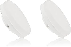 ADAKAT 2 sztuki, LED GX53 żarówka 3 W, ciepła biel 3000 K