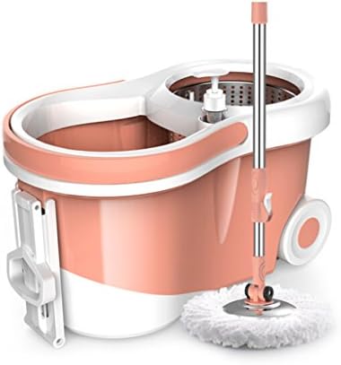 Easy Wring 360° Spin Magic Mop And Bucket System, Luxurious With 2 Wheels, With 2 Microfiber Heads, Dual Function System For Washing And Spin Drying