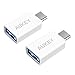 Price comparison product image AUKEY USB C Adapter, [2 Pack] USB C to USB 3.0 Adapter for MacBook Pro 2017/2016, Google Chromebook Pixelbook, Samsung Galaxy S9 S8 S8+ Note8, Google Pixel 2/2XL (White)