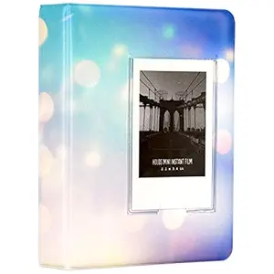 Big Trend 64 Pockets Mini Photo Album for Fujifilm Instax Mini 7s 8 8+ 9 25 26 50s 70 90 Instant Camera & Name Card(Galaxy-3, 64 Pockets)