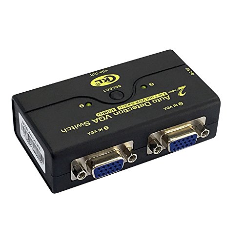 CKL 2 Port Auto VGA-Schalter unterstützt 2048 * 1536 450 MHz, 2 Computer Teilen 1 Monitor Projektor mit automatischer Erkennung USB CKL-21A - 2
