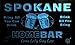 Produktbild p2150-b Spokane Home Bar Beer Family Last Name Neon Light Sign Barlicht Neonlicht Lichtwerbung