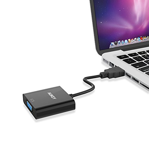 Aukey cb-v4 – HDMI auf VGA Adapter 1080p für PC/Notebook, schwarz - 5