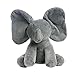 Produktbild Baby Elefant Weichen Plüschtier Morbuy Gefüllte Animierte Puppe Singen Tier Spielzeug Kinder Geschenk,7.8"x5.9" x11.8 ",Plüsch Plüschtiere besten Geschenke für Kinder (Grau)