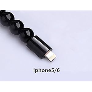 UChic 1 STÜCKE Neue Kreative 8Pin Typ-C Datenkabel Perle Armband Ladegerät Für Smartphone Modisches armband Lade-und Daten-synchronisation