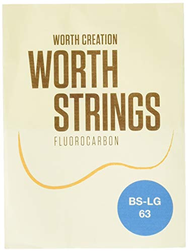 WORTH Strings, Low G de cordes pour ukulélés, de Brown Fluoro, pour ukulélé ténor en carbone, Heavy (0.0224-0.0291-0.0319-0.0358)