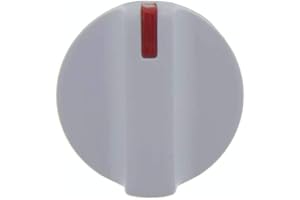 Recamania Mando Grifo Gas encimera Balay Blanco diametro Eje 6 mm E-3130 3132 3134 3138 3139