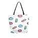 Produktbild Kleine Pillen Kawaii Form Tragbare Große Doppelseitige Casual Leinwand Tragetaschen Handtasche Schulter Wiederverwendbare Einkaufstaschen Reisetasche Für Frauen Männer Lebensmittelgeschäft Reise