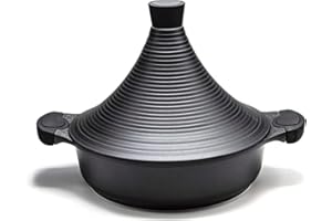 SMJY Tajine Agadir Induction Design arabe antiadhésif noir brillant | tagine maroc | tajin maroc | marocco