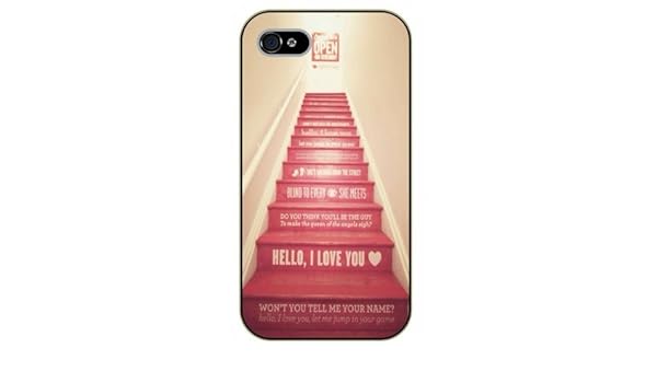 Iphone 5c Hello I Love You Stairs Black Plastic Case Inspirational And Motivational Life Quotes Surelock Authentic Amazon Co Uk Electronics