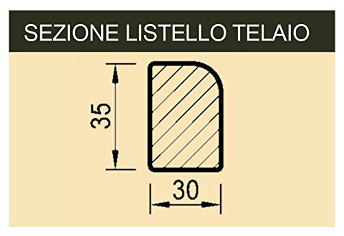 Arte & Arte 7159.0 Leinwand für Maler, Tannenholz/Baumwolle, Weiß, 80 x 100 cm - 4