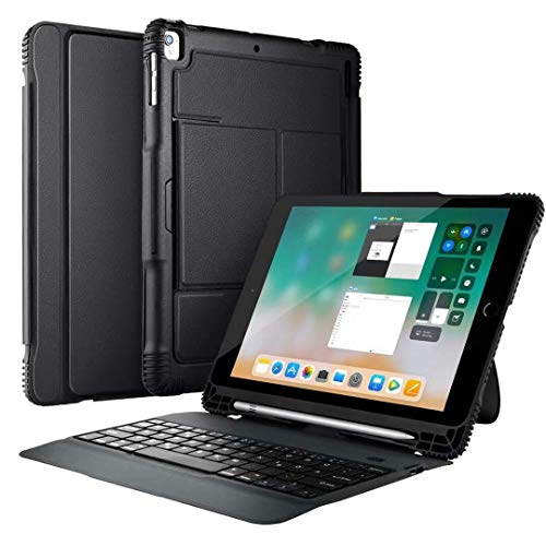 Preisvergleich Produktbild LHXHL ipad9.7 Drahtlose Tastatur Tablette Schutzschale Halterplatte - Abnehmbare Bluetooth Tastaturdeckel für die IPAD Luft, Drahtlose Tastatur Schutzabdeckung Air 2, iPad Pro9.7 von