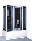 Bañera de hidromasaje Modelo SICILY 150 X 83 CM (cm 218 h) Bañera de hidromasaje cabina de baño 150x83 h 218 Ducha Radio Bañera cromoterapia LED modelo "SICILY" PARA 2 PERSONAS Nuevo objeto Certificación CE. RECIBIR TODOS LOS ACCESORIOS MONTAJE DE LA BAÑERA SIN PROBLEMAS. Fácil de instalar y FUNCIONAR!