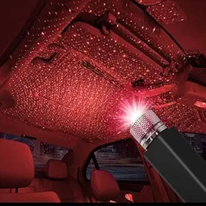 AUTOPOWERZ Auto Roof Star Projector Lights; USB Portable Adjustable Flexible Interior Car Night Lamp Decorations with Romantic Galaxy Atmosphere fit Car; Ceiling; Bedroom; Party and More