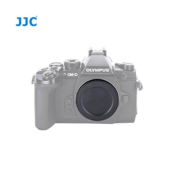 JJC Tapa de Cuerpo + Tapa del Objetivo de Cámara para Micro Four Thirds i.e Olympus, Panasonic M4/3 Mirrorless and… - Image 4